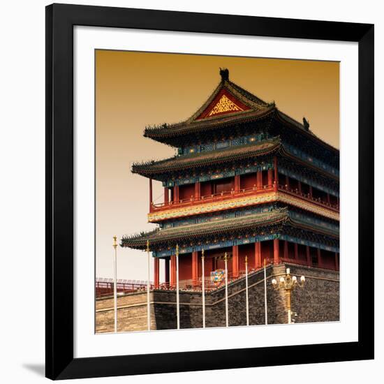 China 10MKm2 Collection - Qianmen Temple-Philippe Hugonnard-Framed Photographic Print