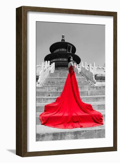 China 10MKm2 Collection - Red Carpet - Temple of Heaven-Philippe Hugonnard-Framed Photographic Print