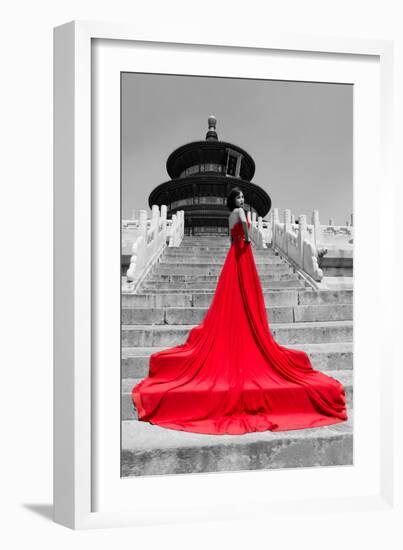 China 10MKm2 Collection - Red Carpet - Temple of Heaven-Philippe Hugonnard-Framed Photographic Print