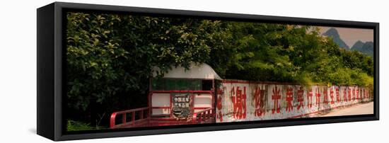 China 10MKm2 Collection - Red Chinese Inscriptions-Philippe Hugonnard-Framed Stretched Canvas