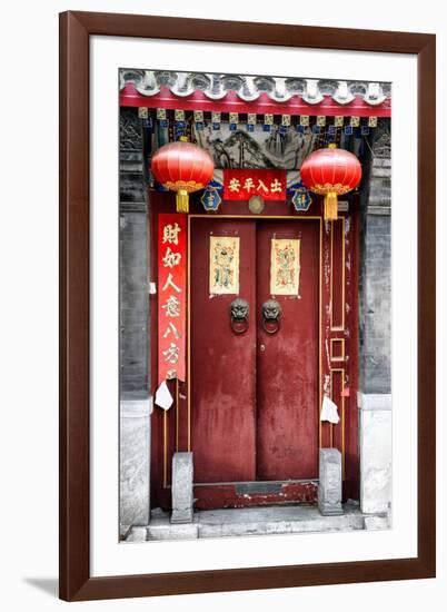 China 10MKm2 Collection - Red Door-Philippe Hugonnard-Framed Premium Photographic Print