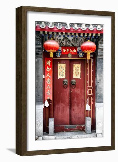 China 10MKm2 Collection - Red Door-Philippe Hugonnard-Framed Photographic Print