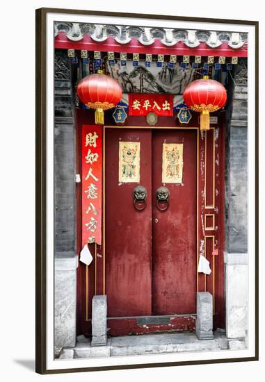 China 10MKm2 Collection - Red Door-Philippe Hugonnard-Framed Premium Photographic Print