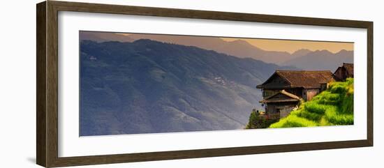 China 10MKm2 Collection - Rice Terraces - Longsheng Ping'an - Guangxi-Philippe Hugonnard-Framed Photographic Print