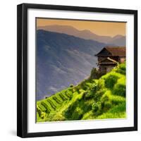 China 10MKm2 Collection - Rice Terraces - Longsheng Ping'an - Guangxi-Philippe Hugonnard-Framed Photographic Print