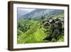 China 10MKm2 Collection - Rice Terraces - Longsheng Ping'an - Guangxi-Philippe Hugonnard-Framed Photographic Print