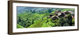 China 10MKm2 Collection - Rice Terraces - Longsheng Ping'an - Guangxi-Philippe Hugonnard-Framed Photographic Print