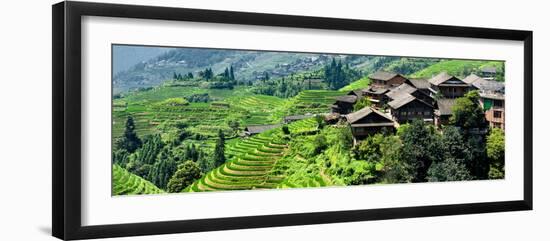 China 10MKm2 Collection - Rice Terraces - Longsheng Ping'an - Guangxi-Philippe Hugonnard-Framed Photographic Print