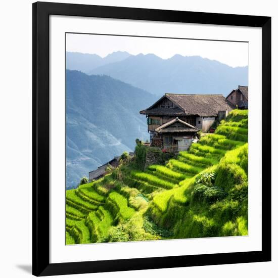 China 10MKm2 Collection - Rice Terraces - Longsheng Ping'an - Guangxi-Philippe Hugonnard-Framed Photographic Print