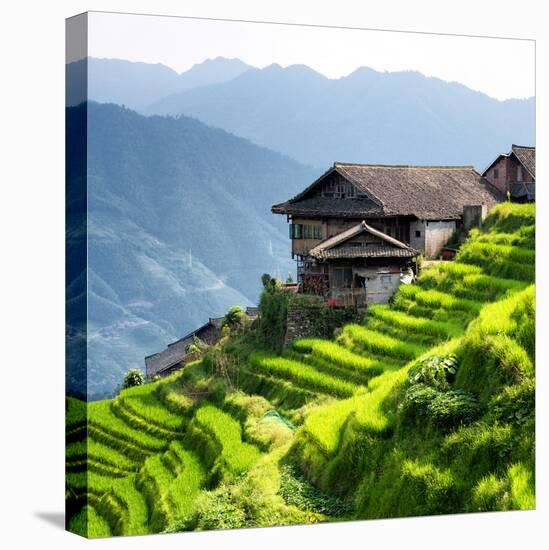 China 10MKm2 Collection - Rice Terraces - Longsheng Ping'an - Guangxi-Philippe Hugonnard-Stretched Canvas