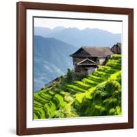 China 10MKm2 Collection - Rice Terraces - Longsheng Ping'an - Guangxi-Philippe Hugonnard-Framed Photographic Print