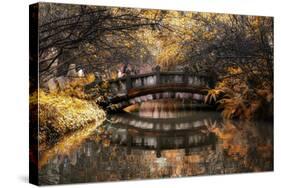 China 10MKm2 Collection - Romantic Bridge in Autumn-Philippe Hugonnard-Stretched Canvas