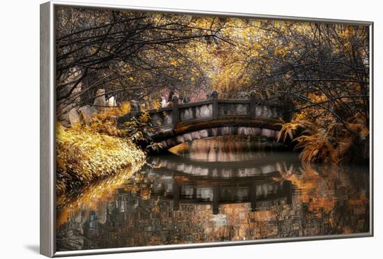 China 10MKm2 Collection - Romantic Bridge in Autumn-Philippe Hugonnard-Framed Photographic Print