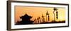 China 10MKm2 Collection - Shadows of the City Walls at sunset - Xi'an City-Philippe Hugonnard-Framed Photographic Print