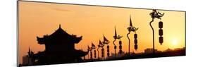 China 10MKm2 Collection - Shadows of the City Walls at sunset - Xi'an City-Philippe Hugonnard-Mounted Photographic Print