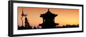 China 10MKm2 Collection - Shadows of the City Walls at sunset - Xi'an City-Philippe Hugonnard-Framed Photographic Print