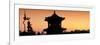 China 10MKm2 Collection - Shadows of the City Walls at sunset - Xi'an City-Philippe Hugonnard-Framed Photographic Print