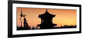 China 10MKm2 Collection - Shadows of the City Walls at sunset - Xi'an City-Philippe Hugonnard-Framed Photographic Print