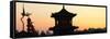 China 10MKm2 Collection - Shadows of the City Walls at sunset - Xi'an City-Philippe Hugonnard-Framed Stretched Canvas