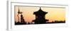 China 10MKm2 Collection - Shadows of the City Walls at sunset - Xi'an City-Philippe Hugonnard-Framed Photographic Print