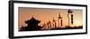 China 10MKm2 Collection - Shadows of the City Walls at sunset - Xi'an City-Philippe Hugonnard-Framed Premium Photographic Print