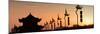 China 10MKm2 Collection - Shadows of the City Walls at sunset - Xi'an City-Philippe Hugonnard-Mounted Premium Photographic Print