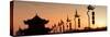 China 10MKm2 Collection - Shadows of the City Walls at sunset - Xi'an City-Philippe Hugonnard-Stretched Canvas