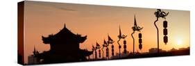 China 10MKm2 Collection - Shadows of the City Walls at sunset - Xi'an City-Philippe Hugonnard-Stretched Canvas