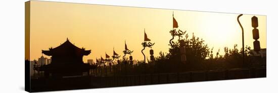 China 10MKm2 Collection - Shadows of the City Walls at sunset - Xi'an City-Philippe Hugonnard-Stretched Canvas