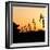 China 10MKm2 Collection - Shadows of the City Walls at sunset - Xi'an City-Philippe Hugonnard-Framed Photographic Print