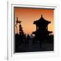 China 10MKm2 Collection - Shadows of the City Walls at sunset - Xi'an City-Philippe Hugonnard-Framed Photographic Print