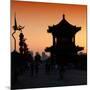 China 10MKm2 Collection - Shadows of the City Walls at sunset - Xi'an City-Philippe Hugonnard-Mounted Photographic Print