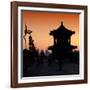 China 10MKm2 Collection - Shadows of the City Walls at sunset - Xi'an City-Philippe Hugonnard-Framed Photographic Print