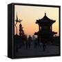 China 10MKm2 Collection - Shadows of the City Walls at sunset - Xi'an City-Philippe Hugonnard-Framed Stretched Canvas