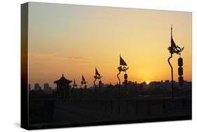 China 10MKm2 Collection - Shadows of the City Walls at sunset - Xi'an City-Philippe Hugonnard-Stretched Canvas