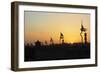 China 10MKm2 Collection - Shadows of the City Walls at sunset - Xi'an City-Philippe Hugonnard-Framed Photographic Print