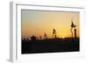 China 10MKm2 Collection - Shadows of the City Walls at sunset - Xi'an City-Philippe Hugonnard-Framed Photographic Print