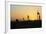 China 10MKm2 Collection - Shadows of the City Walls at sunset - Xi'an City-Philippe Hugonnard-Framed Photographic Print