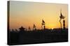 China 10MKm2 Collection - Shadows of the City Walls at sunset - Xi'an City-Philippe Hugonnard-Stretched Canvas