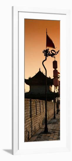 China 10MKm2 Collection - Shadows of the City Walls at sunset - Xi'an City-Philippe Hugonnard-Framed Photographic Print