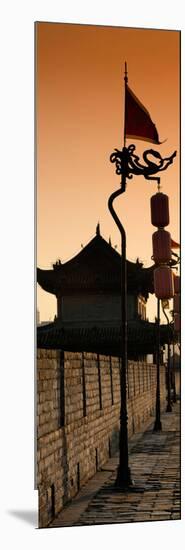 China 10MKm2 Collection - Shadows of the City Walls at sunset - Xi'an City-Philippe Hugonnard-Mounted Photographic Print