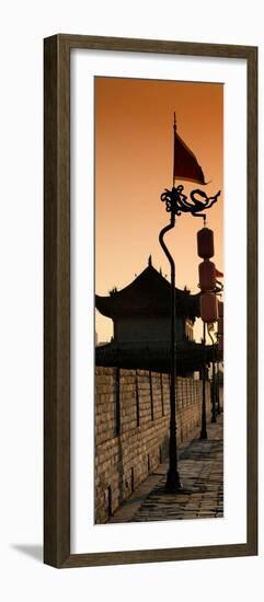 China 10MKm2 Collection - Shadows of the City Walls at sunset - Xi'an City-Philippe Hugonnard-Framed Photographic Print