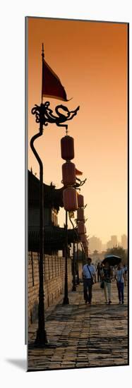 China 10MKm2 Collection - Shadows of the City Walls at sunset - Xi'an City-Philippe Hugonnard-Mounted Photographic Print