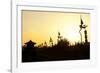 China 10MKm2 Collection - Shadows of the City Walls at sunset - Xi'an City-Philippe Hugonnard-Framed Photographic Print