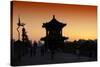 China 10MKm2 Collection - Shadows of the City Walls at sunset - Xi'an City-Philippe Hugonnard-Stretched Canvas