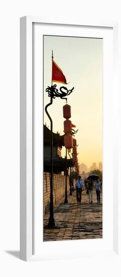 China 10MKm2 Collection - Shadows of the City Walls at sunset - Xi'an City-Philippe Hugonnard-Framed Photographic Print