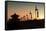 China 10MKm2 Collection - Shadows of the City Walls at sunset - Xi'an City-Philippe Hugonnard-Framed Stretched Canvas