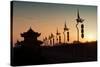 China 10MKm2 Collection - Shadows of the City Walls at sunset - Xi'an City-Philippe Hugonnard-Stretched Canvas