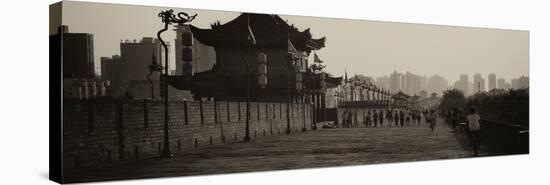 China 10MKm2 Collection - Shadows of the City Walls at sunset - Xi'an City-Philippe Hugonnard-Stretched Canvas