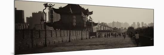 China 10MKm2 Collection - Shadows of the City Walls at sunset - Xi'an City-Philippe Hugonnard-Mounted Photographic Print